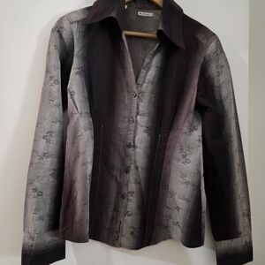 Ben Sherman Button Down Nice Coloring Of Beige/burganybrown. Slim Cut.